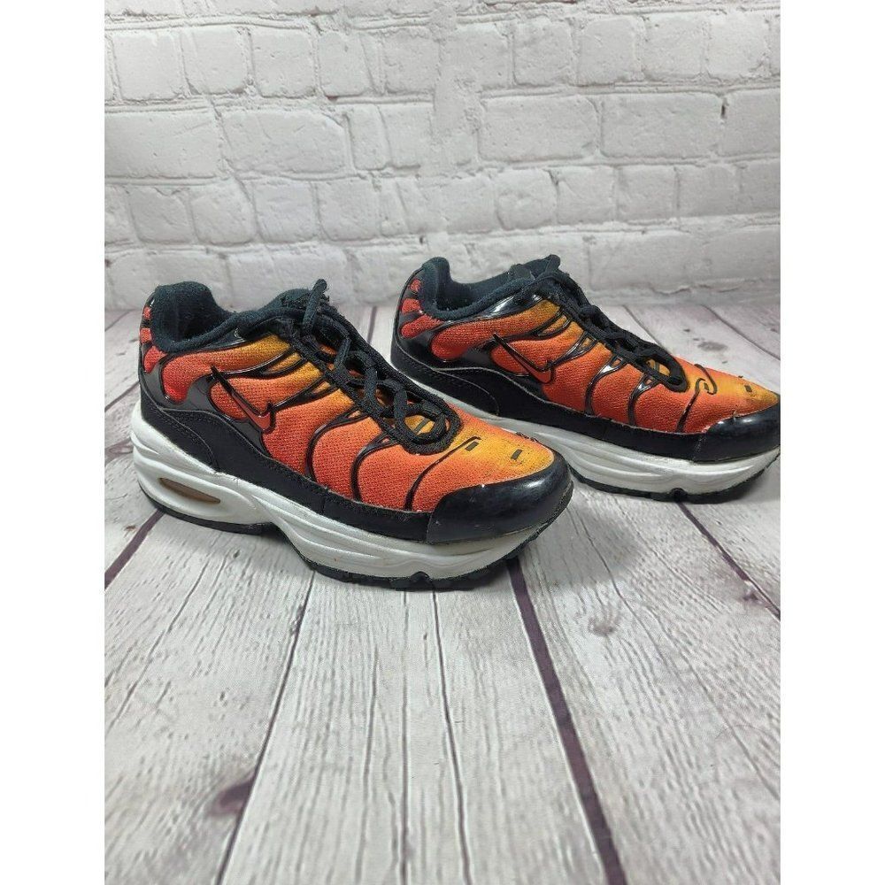 Nike Air Max Plus TD Sunset Athletic Running Shoes Boys Size 11 - Picture 3 of 8